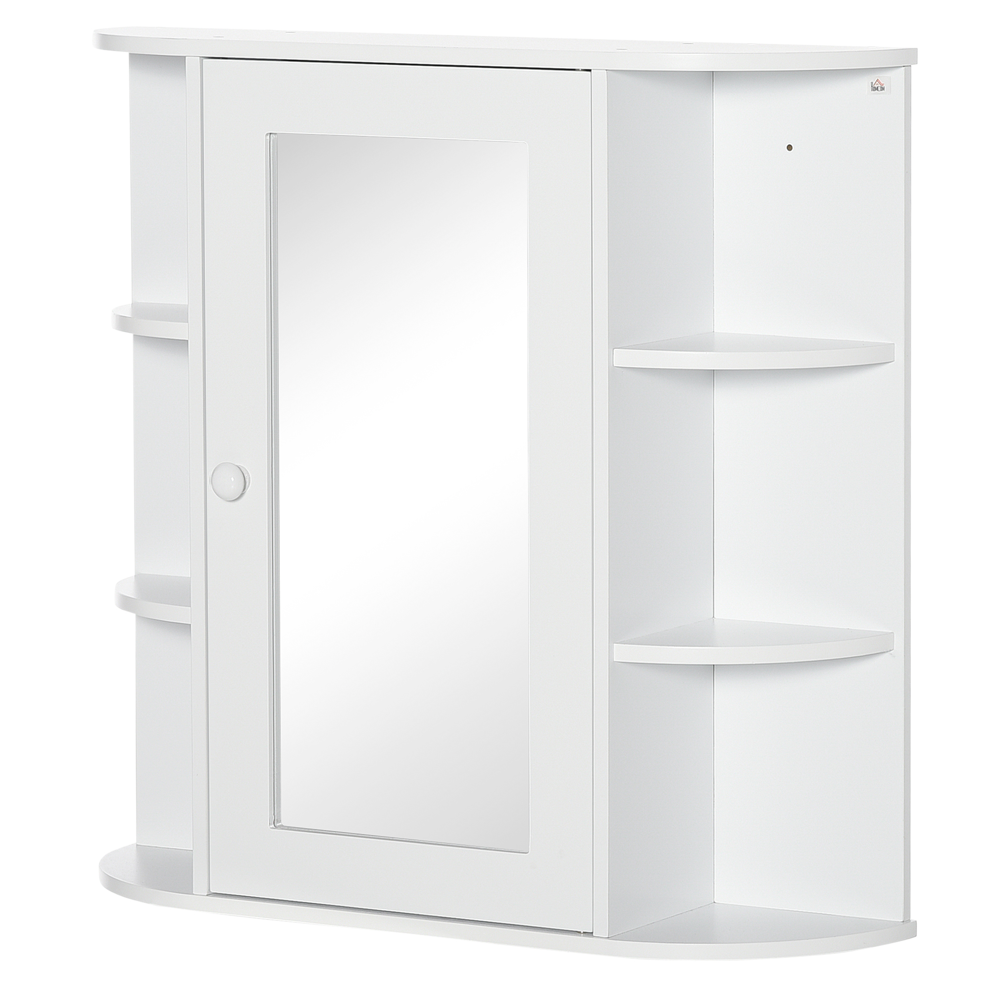 Geworzi Spiegelschrank Badezimmerschrank Wandschrank Hängeschrank Mit 8 Regal 66x17x63cm Für Badezimmer
