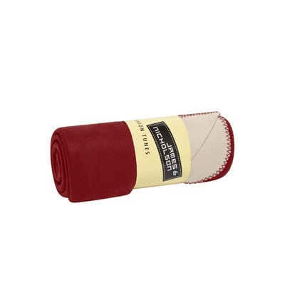 Microfleece Bonding Decke JN952, bordeaux-rot/creme