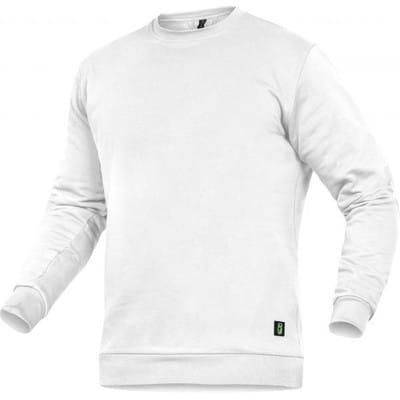 Rundhals Sweater weiß Größe 5XL