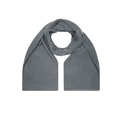 Strickschal grob MB504, dunkelgrau-melange