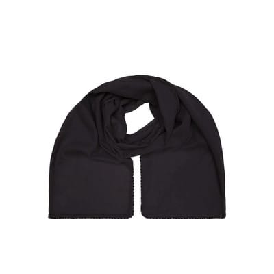 Baumwollschal mit Bordüre MB6404, schwarz