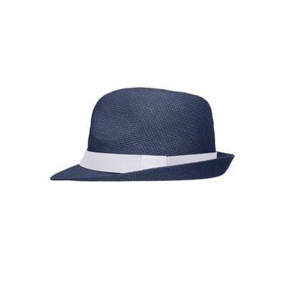 Sonnenhut mit Kontrastband MB6564, navy-blau/weiß, Größe L/XL