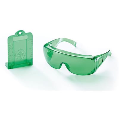 Laser Zieltafel und Sichtbrille, grün