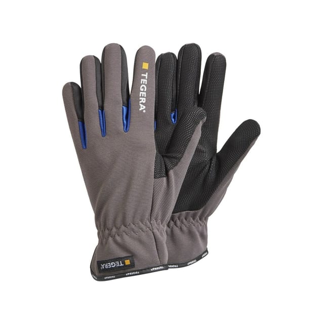 Montagehandschuhe TEGERA 414, Kat. II, grau/schwarz/blau, Gr. 11