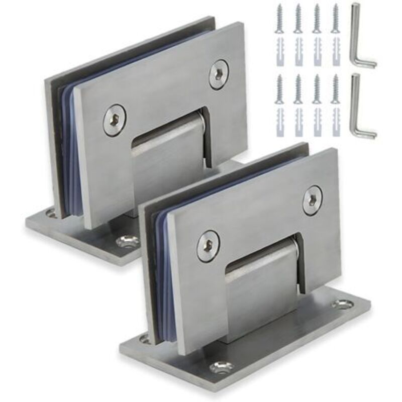 Stück Glasduschtürscharniere, Stahl-badezimmertürklemme, Hochleistungs-türscharnier, 90°-duschscharniere, 8 Bis 12 Mm Duschglas-türklemme