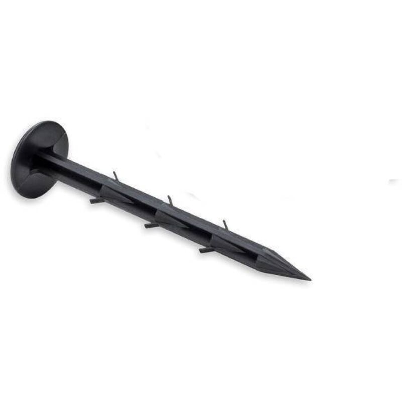 100 Stück Gartenpfähle – Extra Starke Erdanker – 6 Widerhaken – 14,5 Cm Lang, 35 Mm Kopfdurchmesser – Haken Für Gartenplanen – Erdanker Für Unkrautvlies
