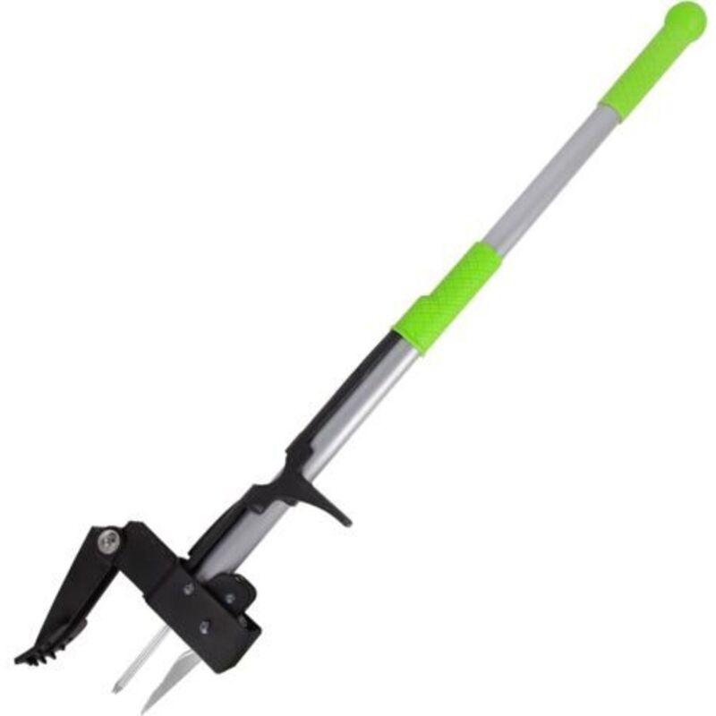 Vertikaler Unkrautstecher, Wurzelzieher Aus Stahl, Sparsames Unkrautbekämpfungswerkzeug Mit 4 Zinken, 100 Cm Langer Griff