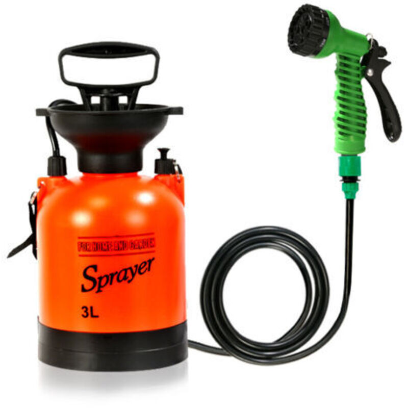 Tragbare, Multifunktionale 5-liter-outdoor-dusche Für Camping, Reisen, Bewässerung, Autowäsche Und Als Kleiner Sprüher, 18 X 18 X 42 Cm