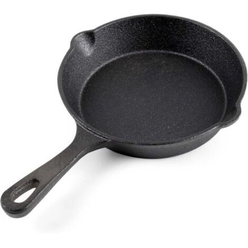 Gusseiserne Bratpfanne Ø 16 Cm Mit Griff, Ausgießer, Kochzubehör, Natürlicher Antihaftbeschichtung, Für Küche Und Garten, Vielseitig Einsetzbar