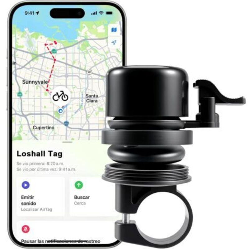 Intelligente Fahrradklingel Mit Integriertem Bluetooth-tracker – Kompatibel Mit Der Apple-app „wo Ist“ – Verstecktes Ortungssystem Für E-bikes Und Fahrräder – Diebstahlschutz – Wetterfest