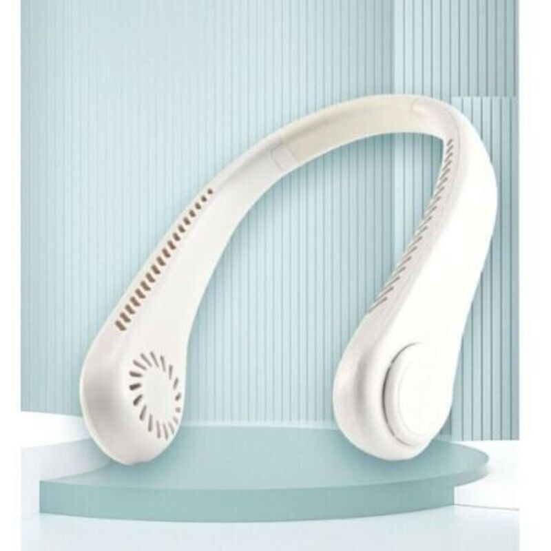 Tragbarer Handventilator, 360°-luftstrom, Usb-wiederaufladbarer Mini-elektroventilator, Persönlicher Ventilator Für Freie Hände, Kleiner Kühlschrankventilator, Tpe-material, Design
