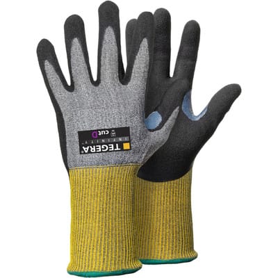 Schnitt-Handschuhe TEGERA Infinity 8811, Kat. II, gelb/schwarz, Gr. 6