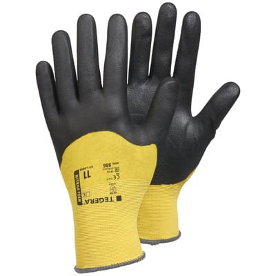 Montagehandschuhe TEGERA 886, Kat. II, gelb/schwarz, Gr. 7