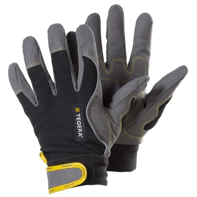 Montagehandschuhe TEGERA 9200 PRO, Kat. II, schwarz/gelb/grau, Gr. 11