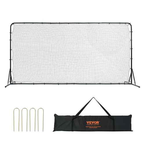 Fußball Rebounder Kickback Tor Rückprallwand 366x121cm Einstellbar