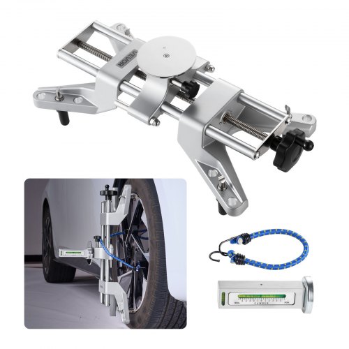 Radklemme Und Magnetadapter, 1 Stk. Radausrichtungswerkzeug Aus Aluminiumlegierung Für Präzise Sturzlehre, Passend Für 11-25-zoll-felgen, Magnetisches Reifenreparaturwerkzeug Für Auto Lkw