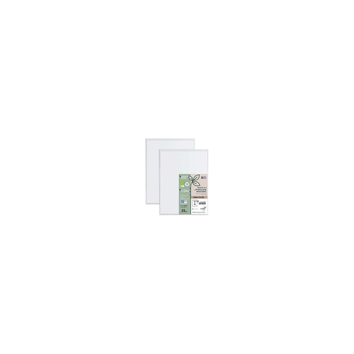 Sei Rota Gea 150 Gelocht Pp Recycelt Heavy-duty 22x30 Cm - Packung Mit 50 Stück