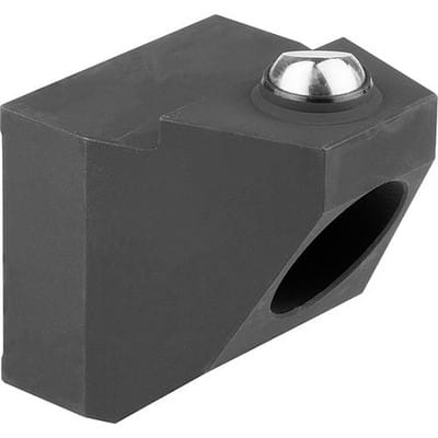 SPANNBACKEN FORM:E UNTERE SPANNBACKE, M.PENDELNDER ABGEFL.KUGEL, H1=32,8, EINSATZSTAHL