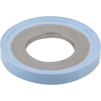 DICHT-UND UNTERLEGSCHEIBE HYGIENIC USIT®, D=8,1, EDELSTAHL 1.4404, KOMP:FLUOROPRENE XP45 BLAU EHEDG