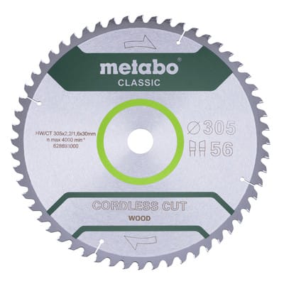 Sägeblatt "cordless cut wood - classic", 305x2,2/1,6x30 Z56 WZ 5° /B (628694000)