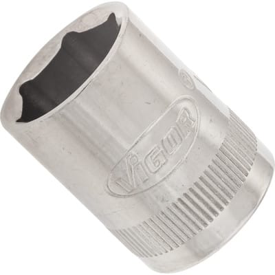 VIGOR Sechskant Steckschlüsseleinsatz ∙ V2270N ∙ Vierkant10 mm (3/8 Zoll) ∙ Außen Sechskant Profil ∙ 14 mm
