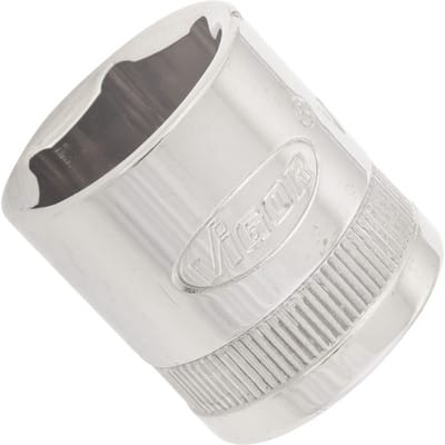 VIGOR Sechskant Steckschlüsseleinsatz ∙ V2267N ∙ Vierkant10 mm (3/8 Zoll) ∙ Außen Sechskant Profil ∙ 17 mm