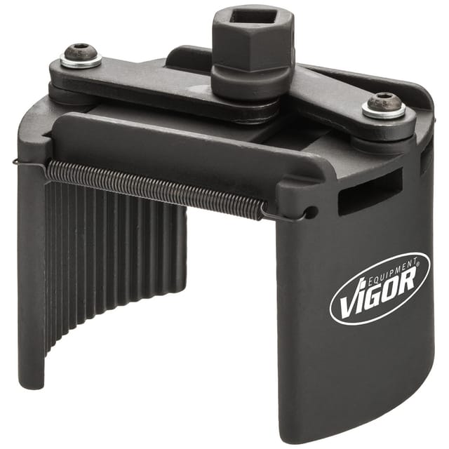 VIGOR Ölfilter-Spannschlüssel ∙ 115 – 140 mm ∙ universal ∙ V4415 ∙ Außen-Sechskant 24 mm, Vierkant12,5 mm (1/2 Zoll) ∙ 115 - 140