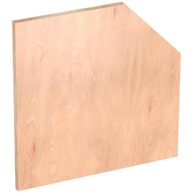 Holz-Arbeitsplatte ∙ Fünfeck ∙ V6000-01083-D