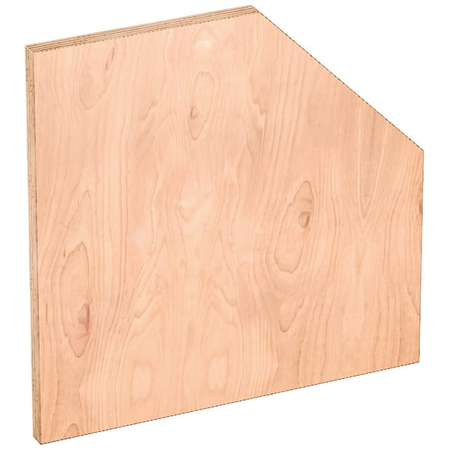 Holz-Arbeitsplatte ∙ Fünfeck ∙ V6000-0860