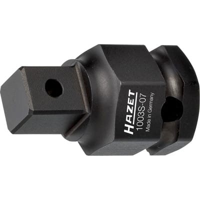 HAZET Schlag-, Maschinenschrauber Adapter 1003S-07 ∙ Außen-Sechskant 24 mm ∙ Vierkant 12,5 mm (1/2 Zoll)