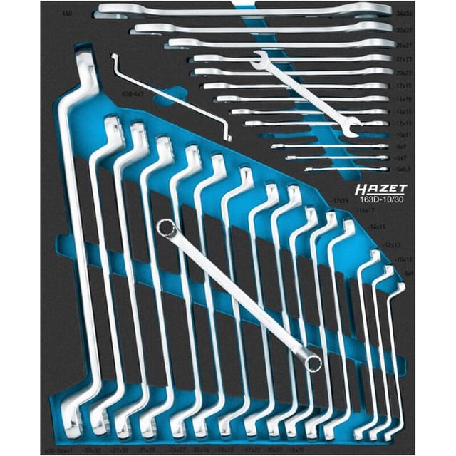 Schraubenschlüssel Satz 163D-10/30 ∙ 5 x 5,5 – 36 x 41 ∙ 30-teilig