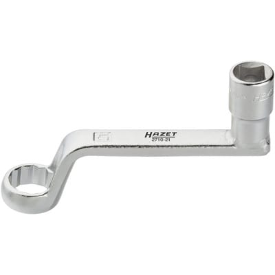 HAZET Sturzeinstellung Spezialwerkzeug 2710-21 ∙ Vierkant12,5 mm (1/2 Zoll) ∙ Außen Doppel-Sechskant Profil ∙ 21 mm