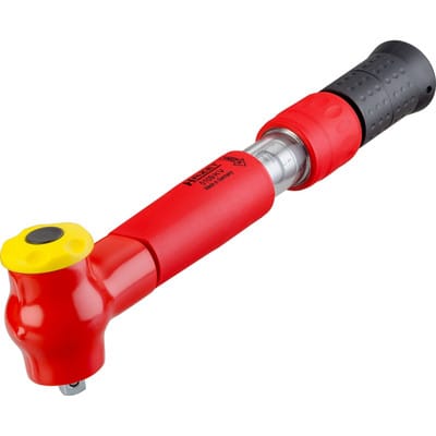 HAZET Drehmoment-Schlüssel ∙ schutzisoliert 5109KV ∙ Nm min-max: 5 – 25 Nm ∙ Toleranz: 4% ∙ Vierkant 10 mm (3/8 Zoll)