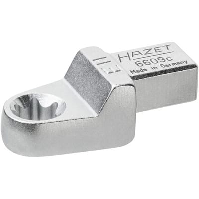 HAZET Einsteck TORX® Ringschlüssel 6609C-E11 ∙ Einsteck-Vierkant 9 x 12 mm ∙ Außen TORX® Profil ∙ E11