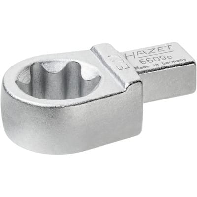 HAZET Einsteck TORX® Ringschlüssel 6609C-E22 ∙ Einsteck-Vierkant 9 x 12 mm ∙ Außen TORX® Profil ∙ E22