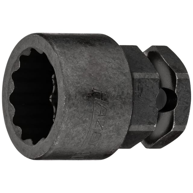 HAZET Schlag-, Maschinenschrauber Steckschlüsseleinsatz ∙ Doppelsechskant 900SZ6-21 ∙ Vierkant12,5 mm (1/2 Zoll), Außen-Sechskant 24 mm ∙ Außen Doppel