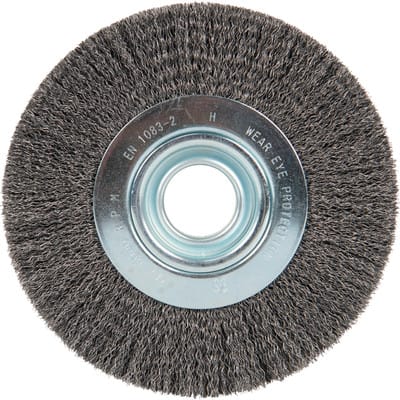 BR 600 W Rundbürste gewellt, 125 x 15 mm, Gewinde M 14 0,3 Stahl