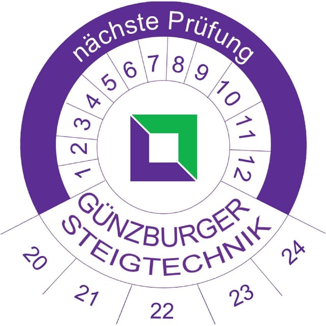 Prüfplakette 40 x 40 mm