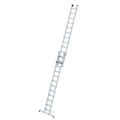 Stufen-Seilzugleiter 2-teilig mit nivello® Traverse 2x12 Stufen