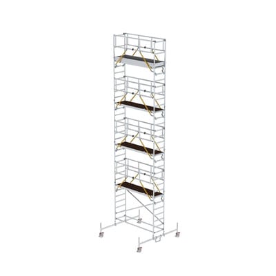 Rollgerüst SG 0,75 x 2,45 m mit Fahrbalken Plattformhöhe 8,58 m