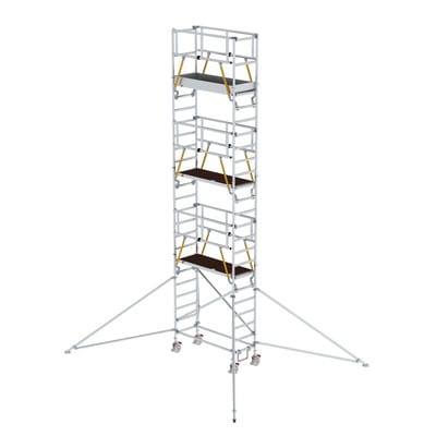 Rollgerüst SG 0,75 x 1,80 m mit Ausleger Plattformhöhe 6,43 m