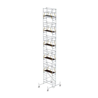 Rollgerüst SG 0,75 x 1,80 m mit Fahrbalken Plattformhöhe 10,45 m