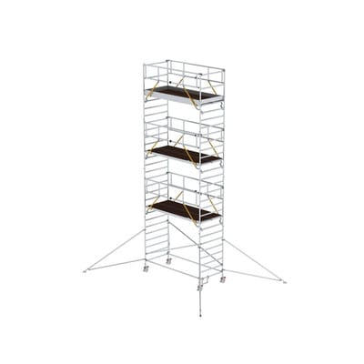 Rollgerüst SG 1,35 x 3,0 m mit Ausleger & Doppel-Plattform Plattformhöhe 7,55 m