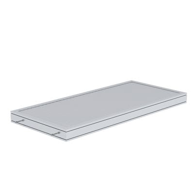 Plattform Aluminium geriffelt Plattformlänge 1860 mm