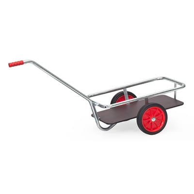 Handwagen 6091V mit Holzboden - Vollgummiräder