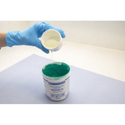 GL | mineralisch gefülltes Epoxidharz-System zur Verschleißschutzbeschichtung, schnelle Aushärtung | 1 kg | grün