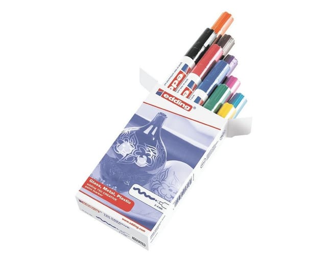 750 Glanzlackmarker 10er-Faltschachtel sortiert