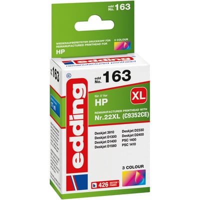 EDD-163 ersetzt HP 22XL (C9352CE) - 3-Farbig - 17 ml