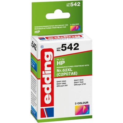 EDD-542 ersetzt HP 62XL (C2P07AE) - 3-Farbig - 21 ml