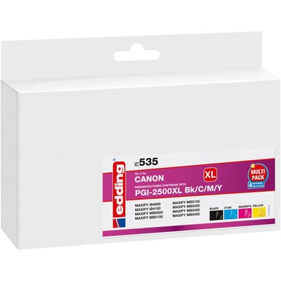 EDD-535 ersetzt Canon PGI-2500XL Multipack 4 - BK/C/M/Y - 1x 72 ml + 3x 20 ml